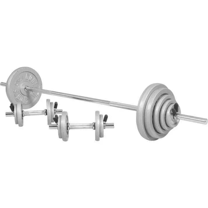 Set Bilanciere, Manubri e Dischi in Ghisa 100 kg