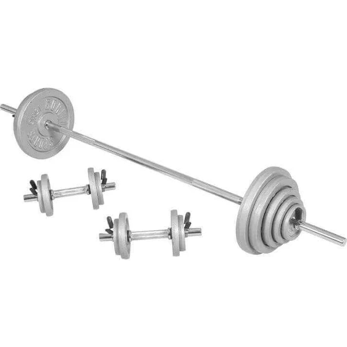 Set Bilanciere, Manubri e Dischi in Ghisa 100 kg
