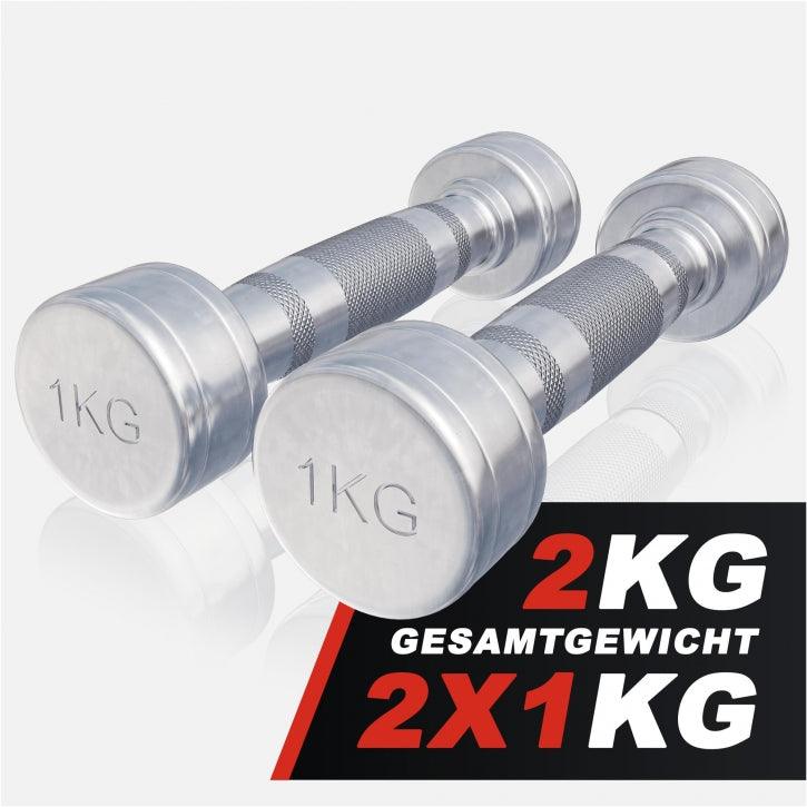 Manubri cromati, peso a scelta 1-20 kg