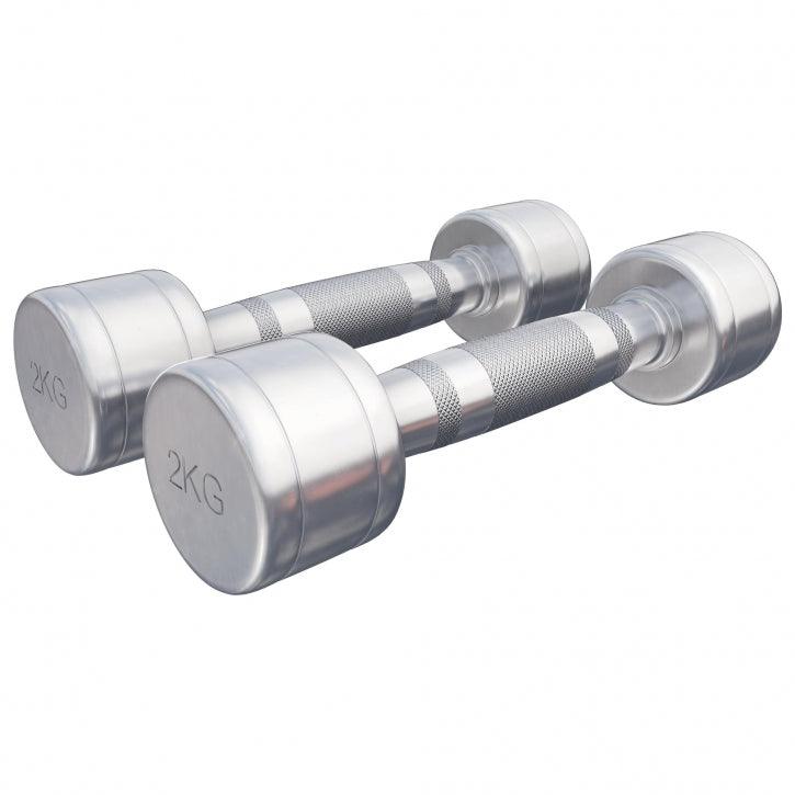 Manubri cromati, peso a scelta 1-20 kg