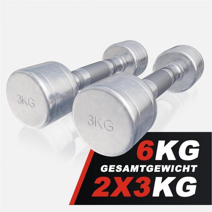 Manubri cromati, peso a scelta 1-20 kg