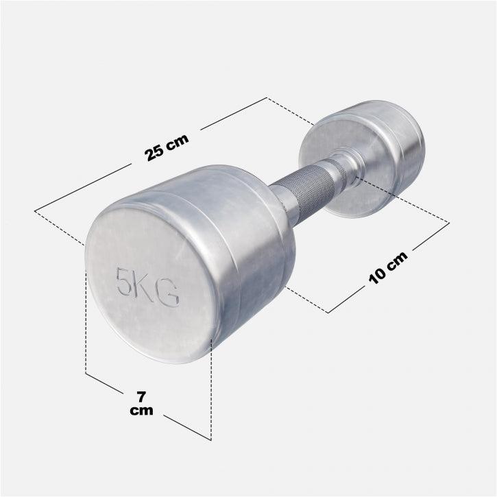 Manubri cromati, peso a scelta 1-20 kg