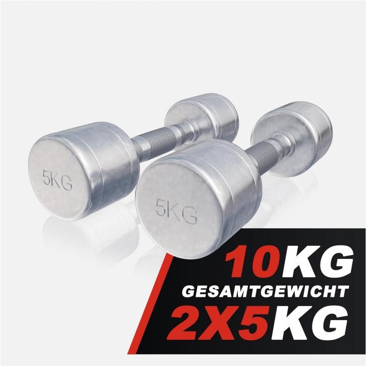 Manubri cromati, peso a scelta 1-20 kg