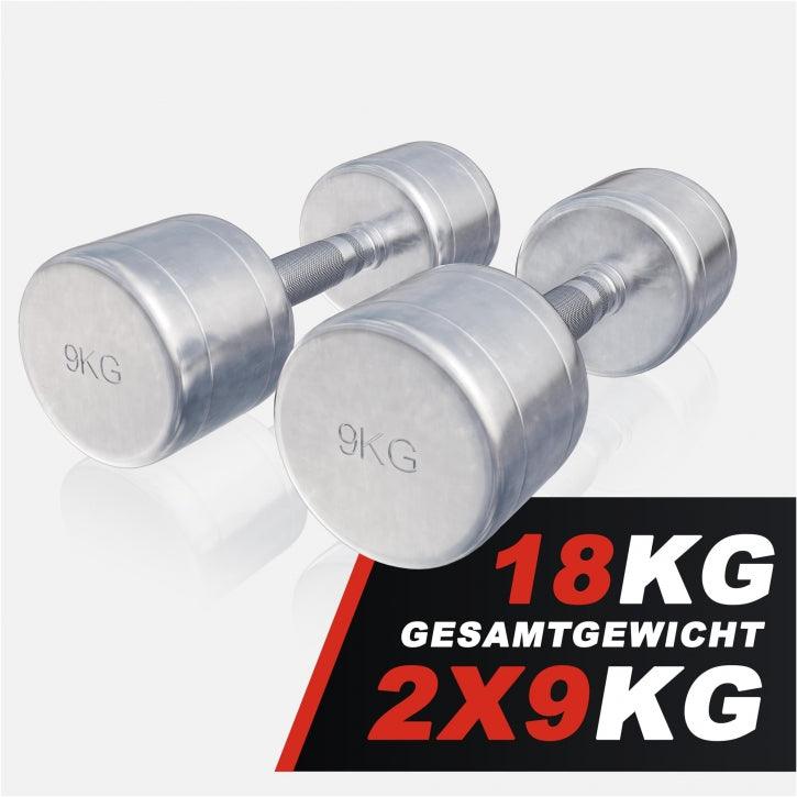 Manubri cromati, peso a scelta 1-20 kg