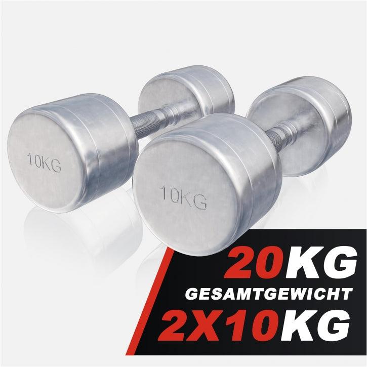 Manubri cromati, peso a scelta 1-20 kg