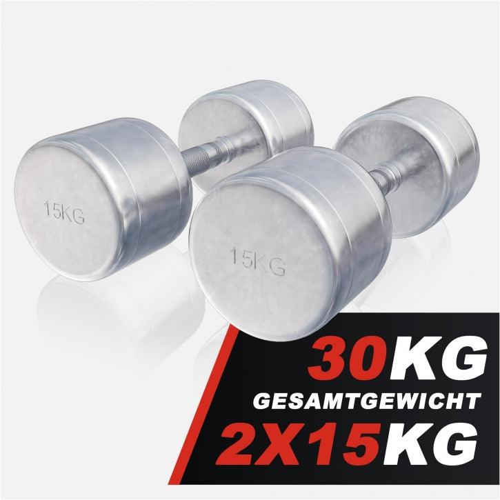 Manubri cromati, peso a scelta 1-20 kg