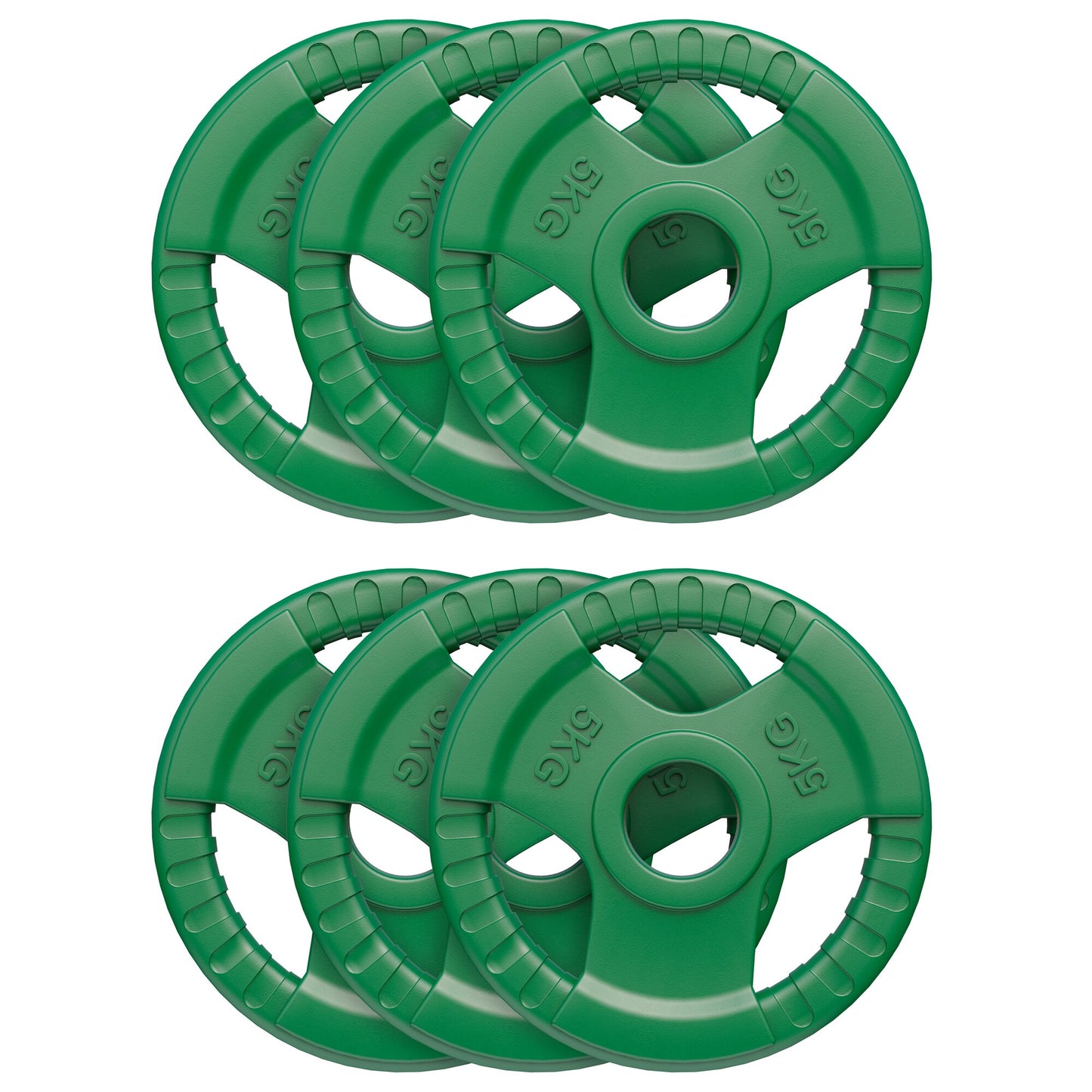 Dischi Pesi Olympia 50/51mm, 1,25-25 kg, con impugnatura in gomma