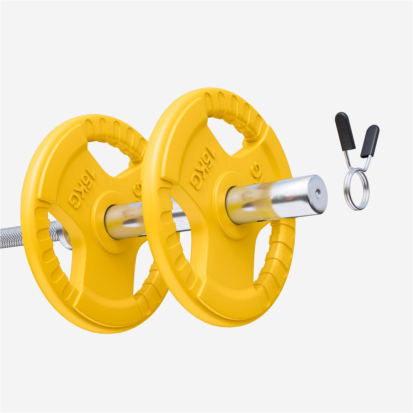 Dischi Pesi Olympia 50/51mm, 1,25-25 kg, con impugnatura in gomma