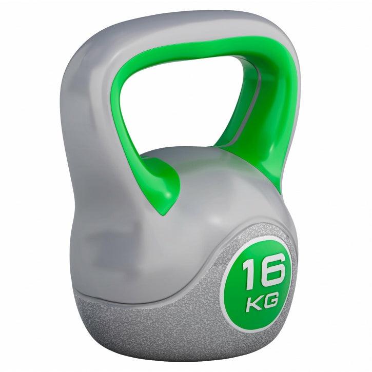 Kettlebell Colorato in Plastica, Peso a Scelta 2-20 kg