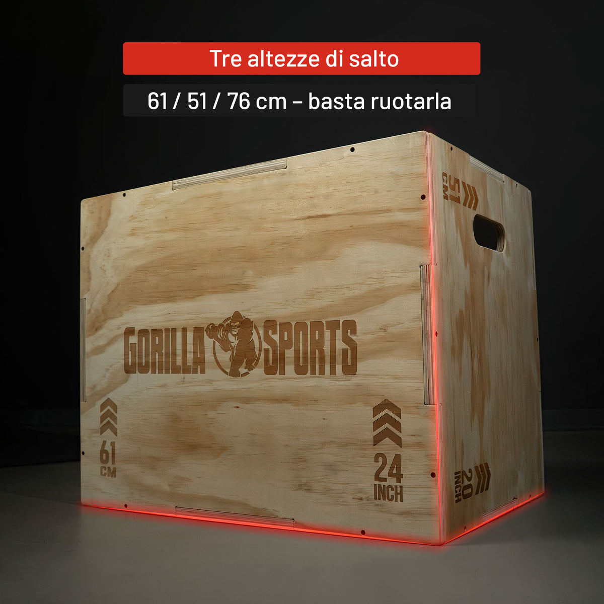Box Jump in legno