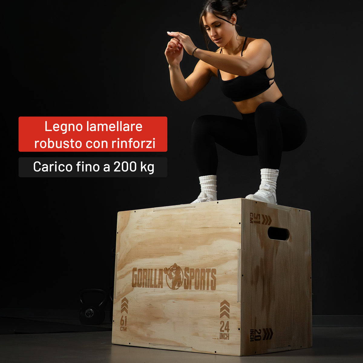 Box Jump in legno