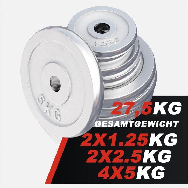 Dischi Pesi 30/31 mm, 0,5-30 kg, cromati