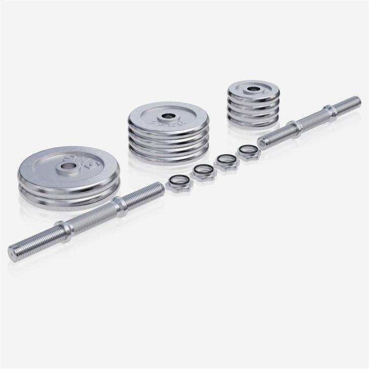 Set Manubri Cromati, 30 kg