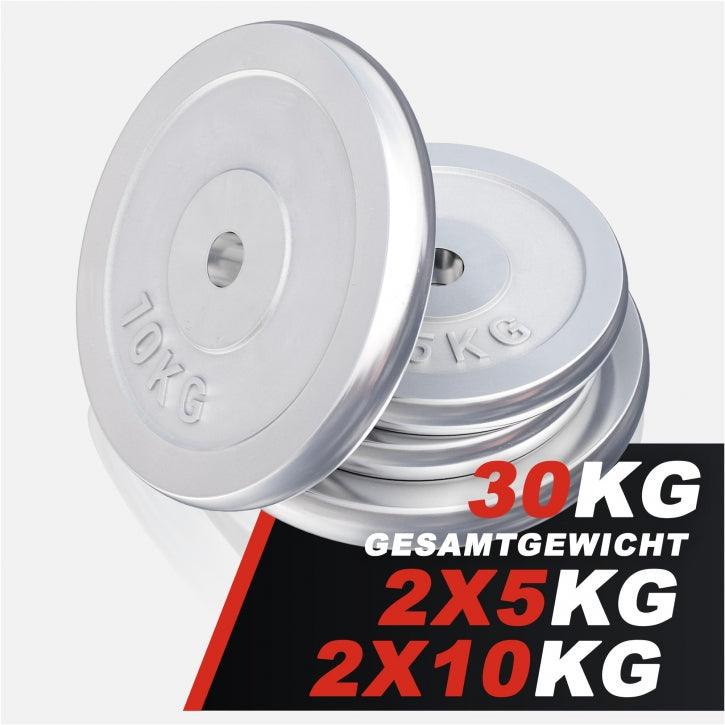 Dischi Pesi 30/31 mm, 0,5-30 kg, cromati