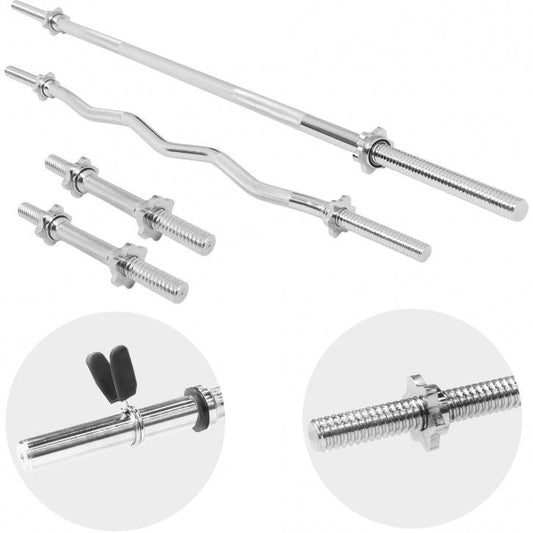 Set Bilanciere, Barra EZ Curl e Manubri