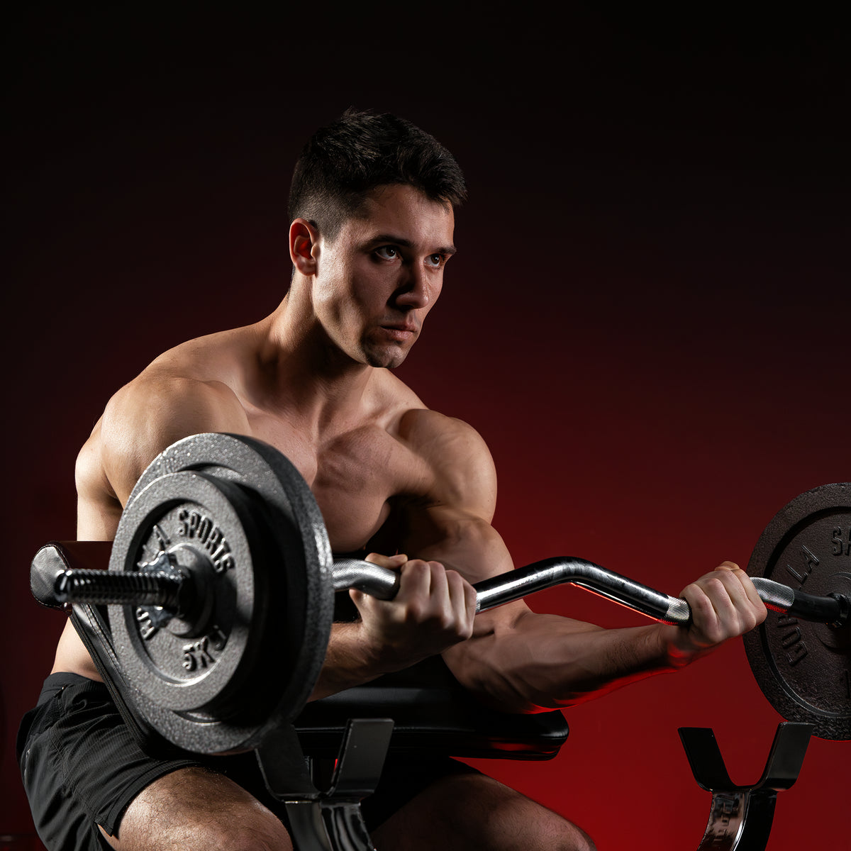 Panca Curl con Bilanciere da 120 cm