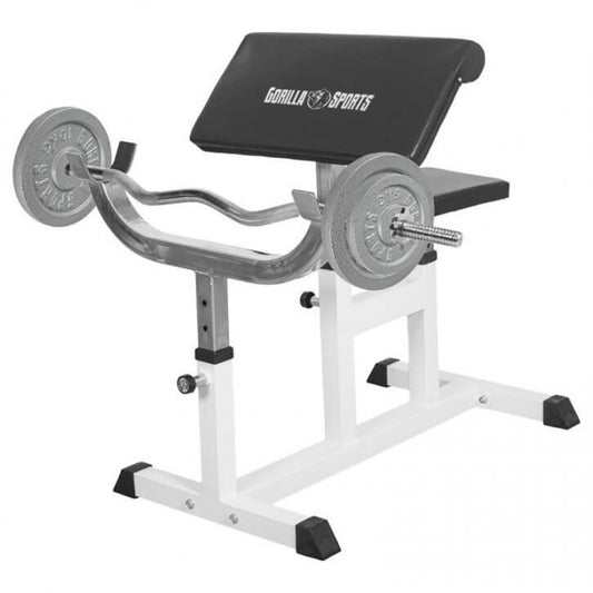 Panca Curl con Bilanciere da 120 cm