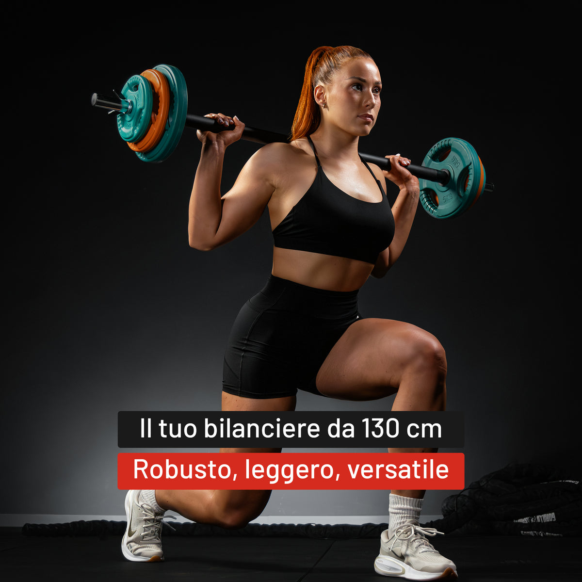 Bilanciere Cromato nero 130 cm