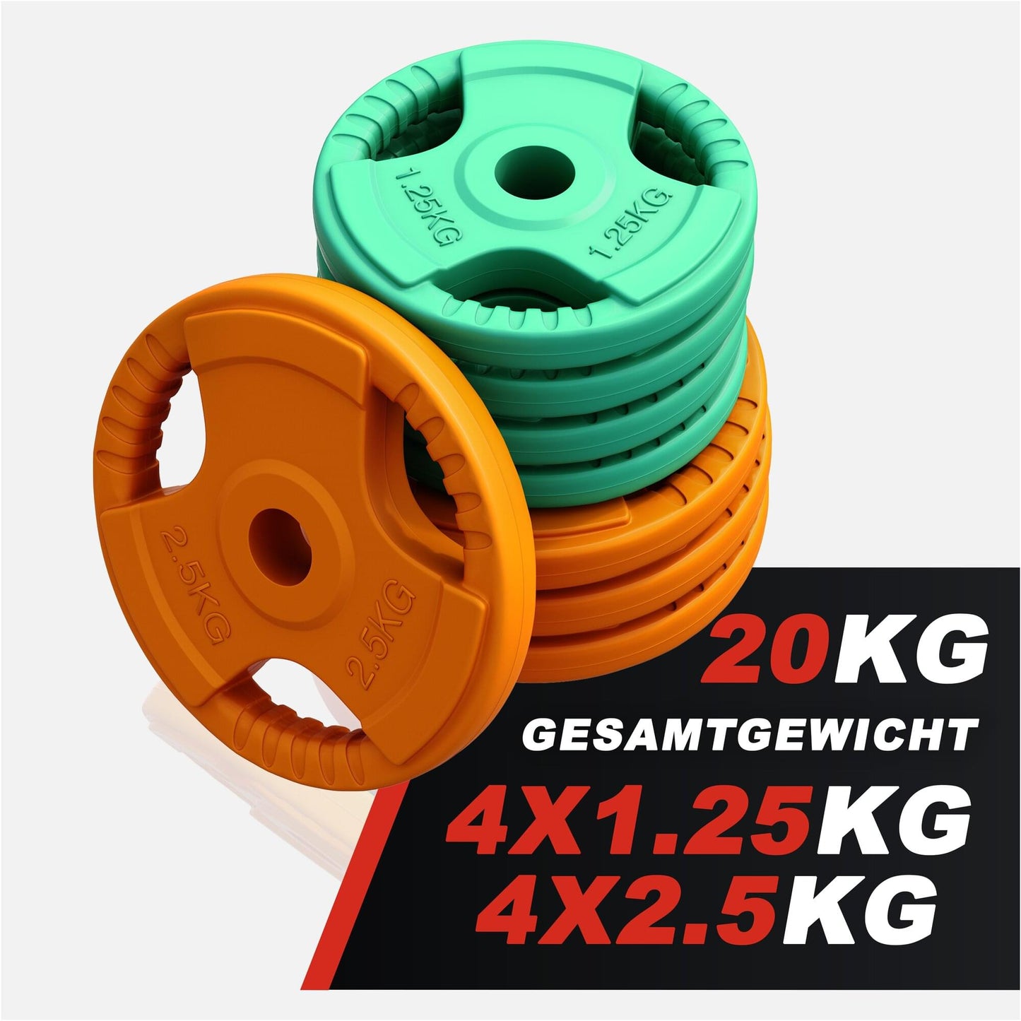 Set Manubri Rubber Gripper 20 kg