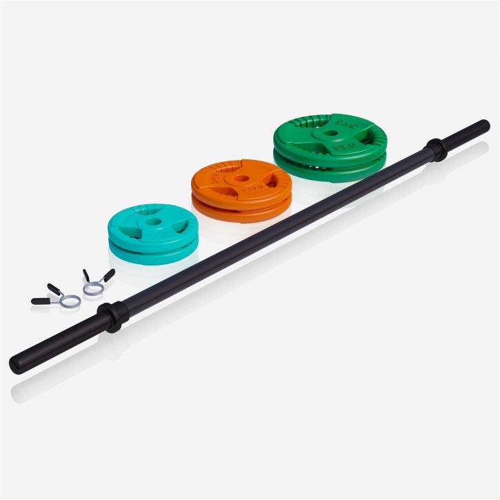 Set Bilanciere e Pesi per Aerobica 19,5 kg