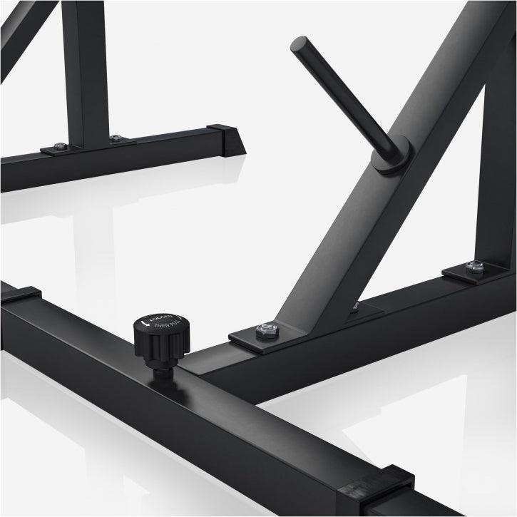 Squat Rack Regolabile con Porta Dischi, 250 kg