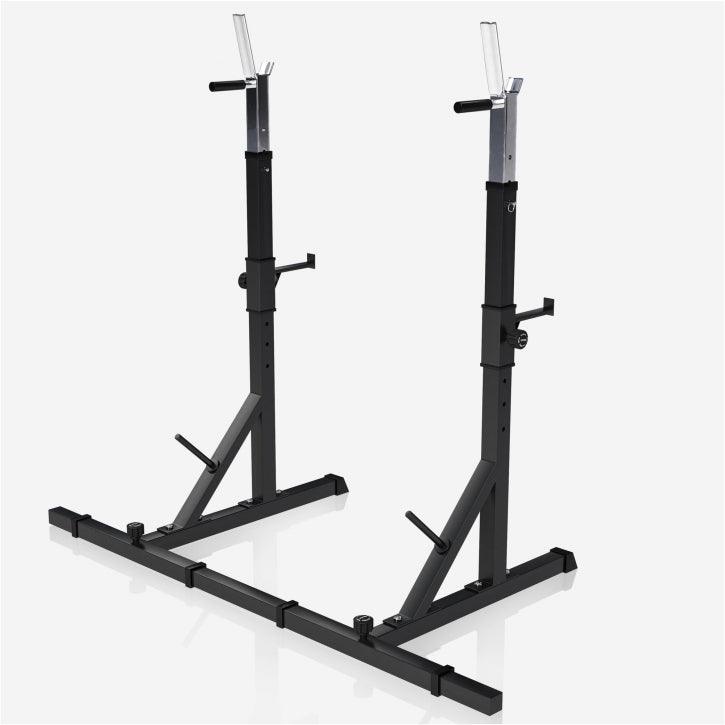 Squat Rack Regolabile con Porta Dischi, 250 kg