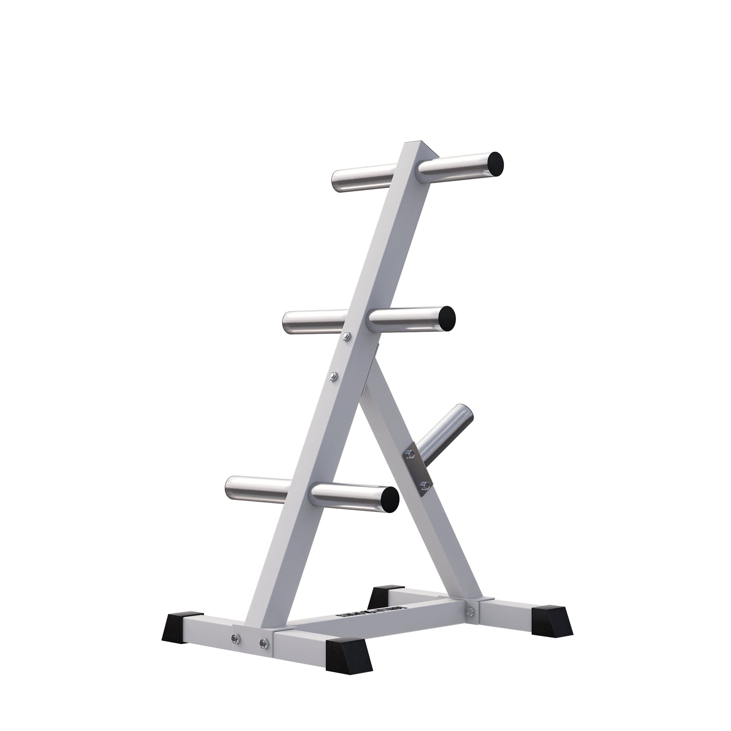 Rastrelliera Porta Dischi con 4 Supporti, 50/51 mm in nero/bianco