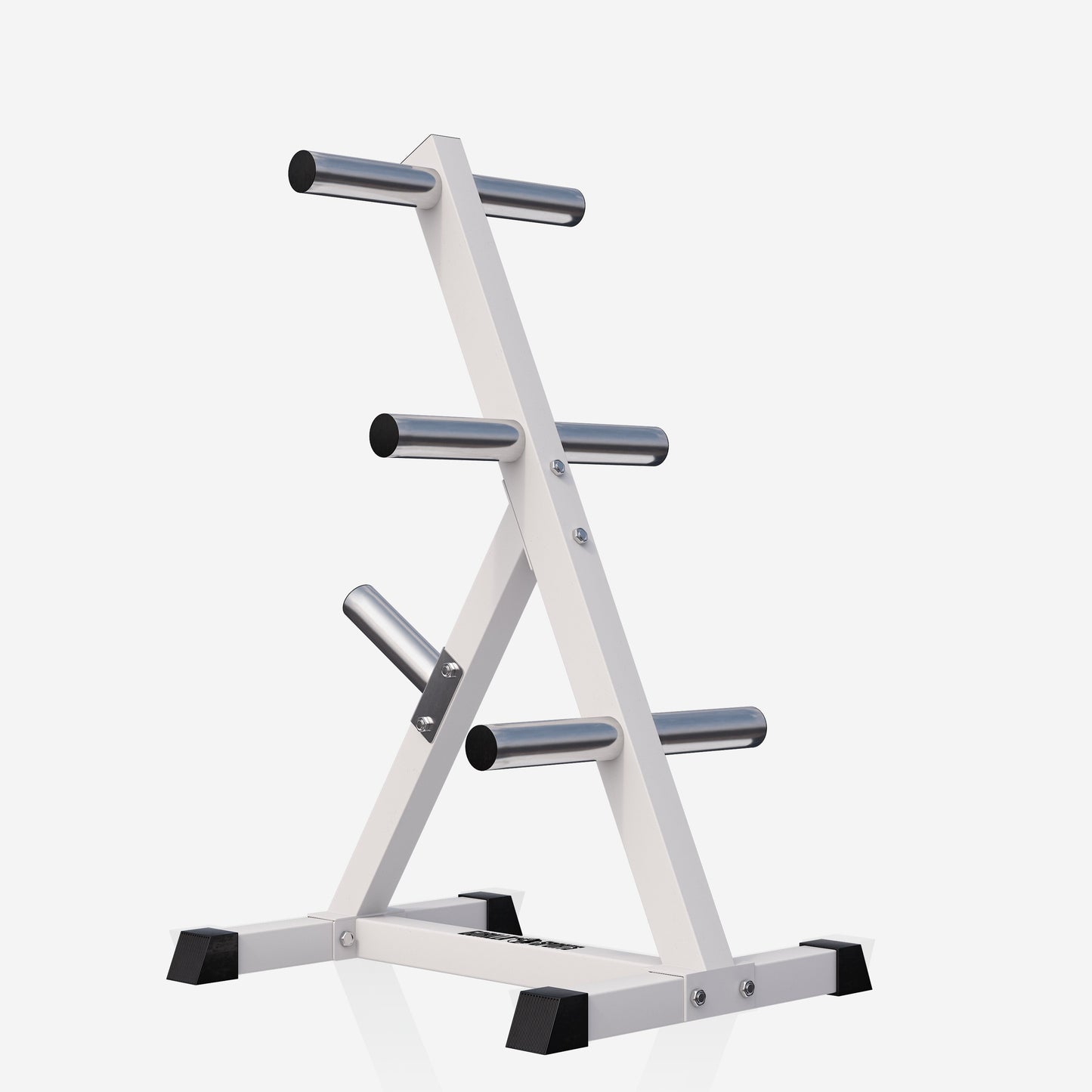 Rastrelliera Porta Dischi con 4 Supporti, 50/51 mm in nero/bianco