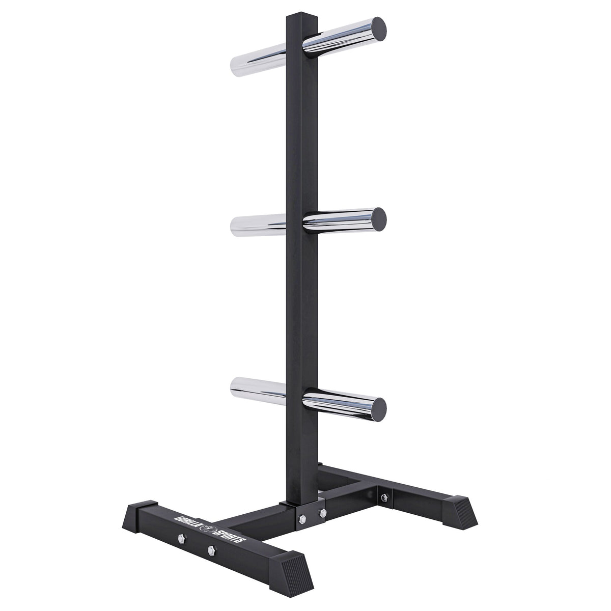 Rastrelliera Porta Dischi con 3 Supporti, 50/51 mm in nero/bianco