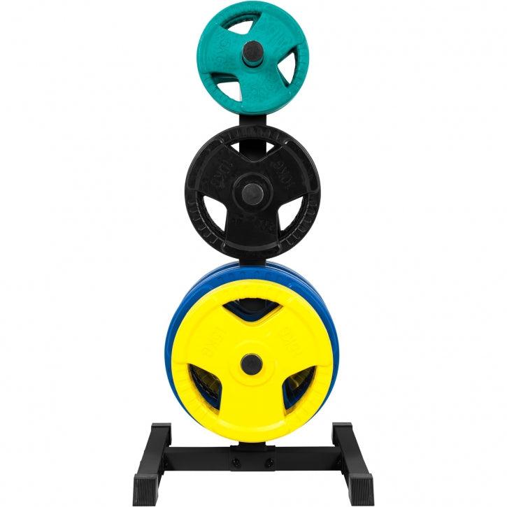 Rastrelliera Porta Dischi con 3 Supporti, 50/51 mm in nero/bianco