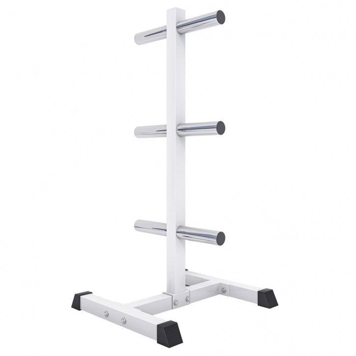 Rastrelliera Porta Dischi con 3 Supporti, 50/51 mm in nero/bianco
