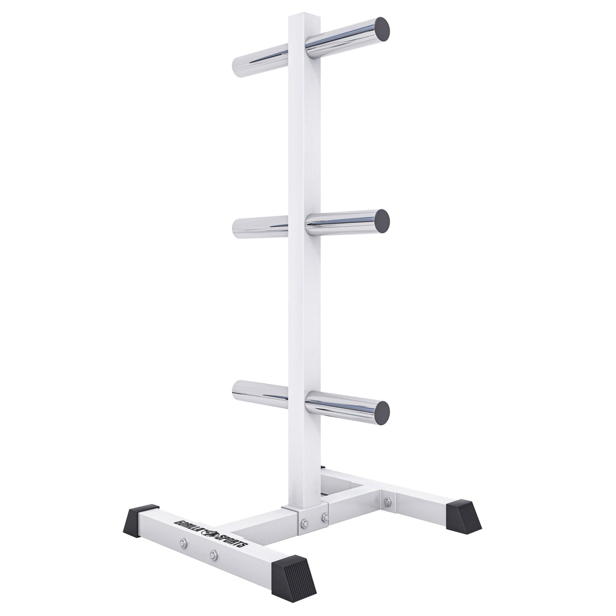 Rastrelliera Porta Dischi con 3 Supporti, 50/51 mm in nero/bianco