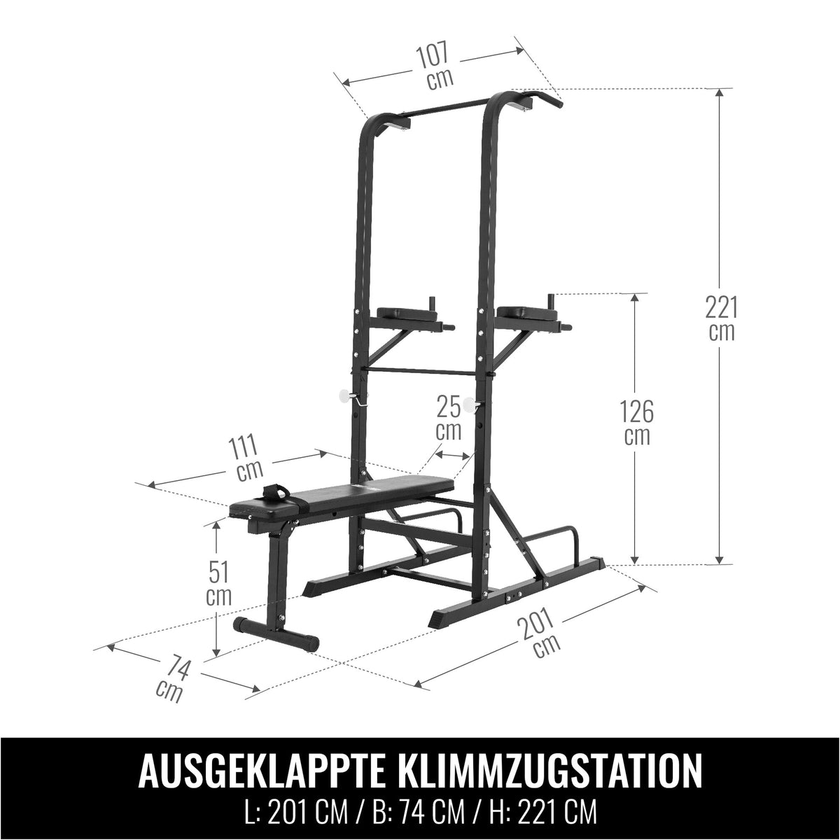 Palestra Multifunzione, Power Tower con Panca