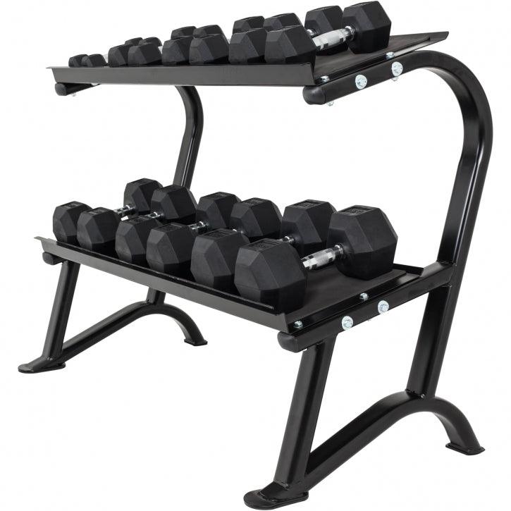 Rastrelliera Manubri Esagonali 2 Ripiani 500 kg