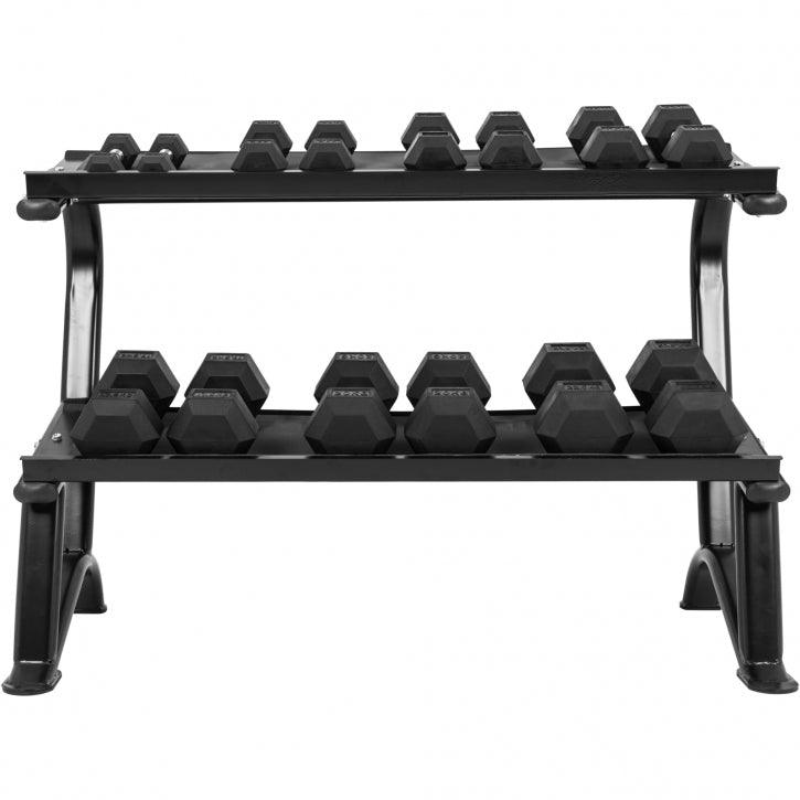 Rastrelliera Manubri Esagonali 2 Ripiani 500 kg