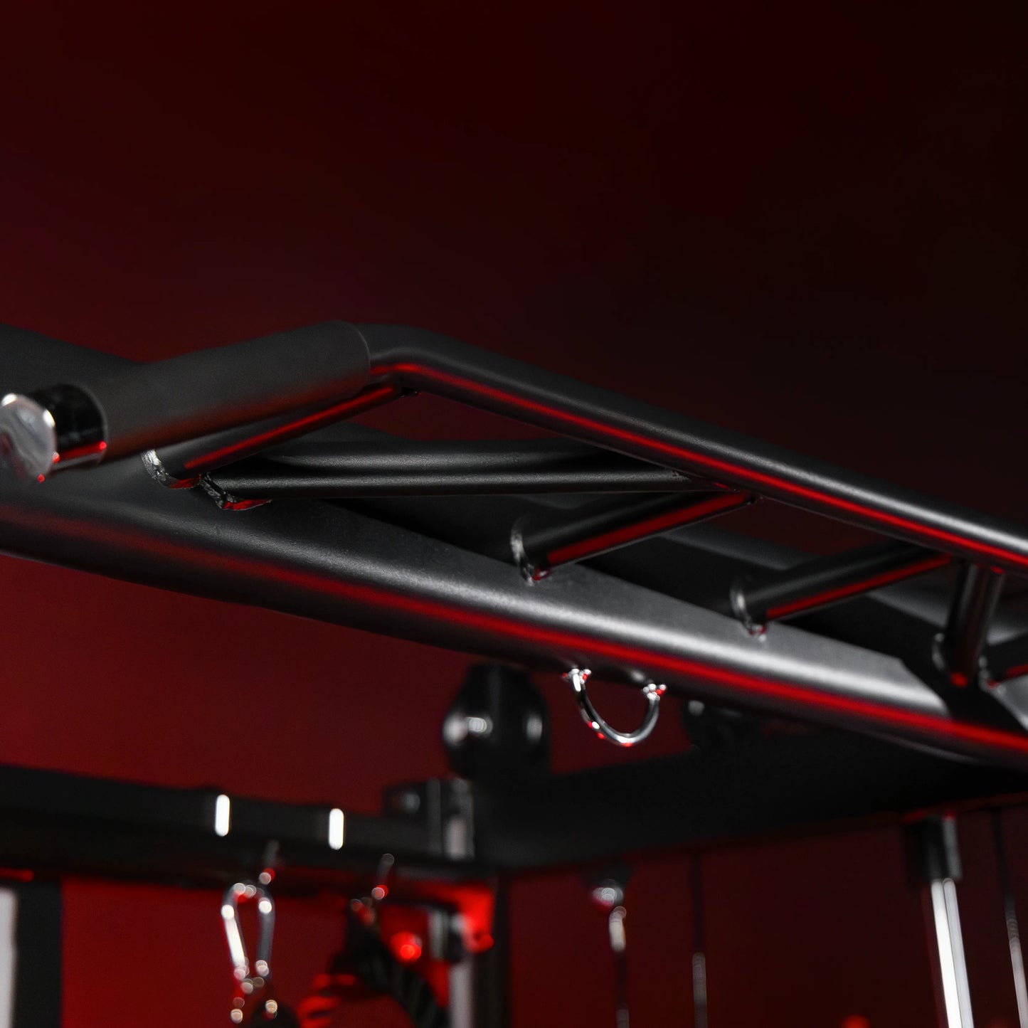 Smith Machine Multifunzione con Rack, Lat Machine e Sistema Cavi