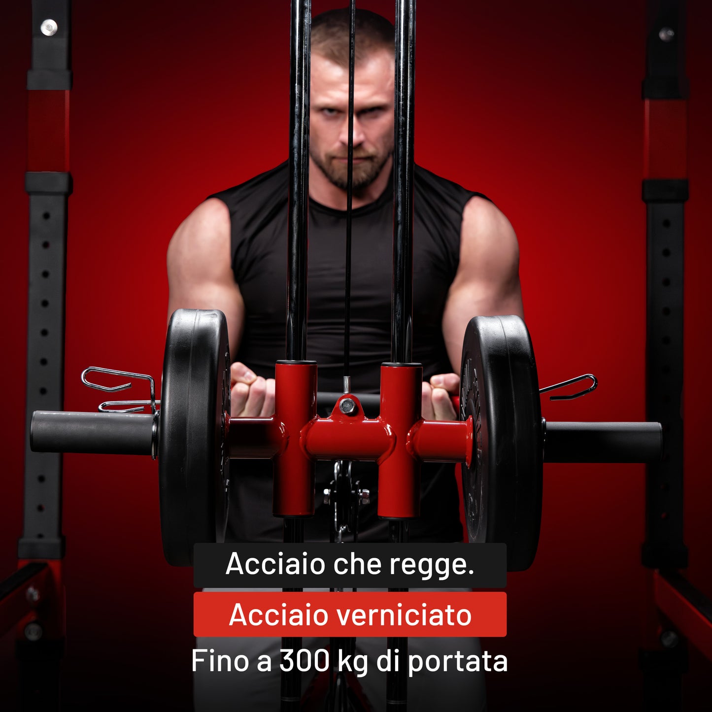 Power Rack Multifunzione con Lat Machine