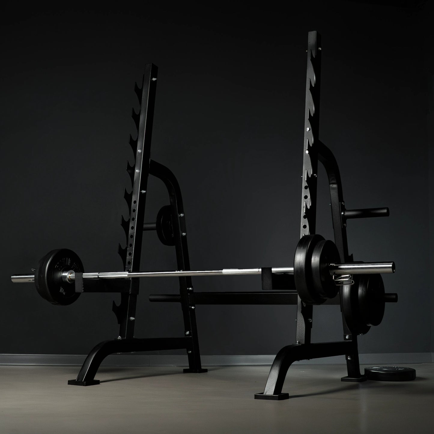 Squat Rack con Porta Dischi Integrato, 300 kg