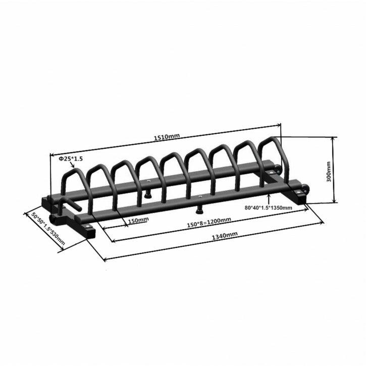 Rastrelliera Porta Dischi Bumper in Nero