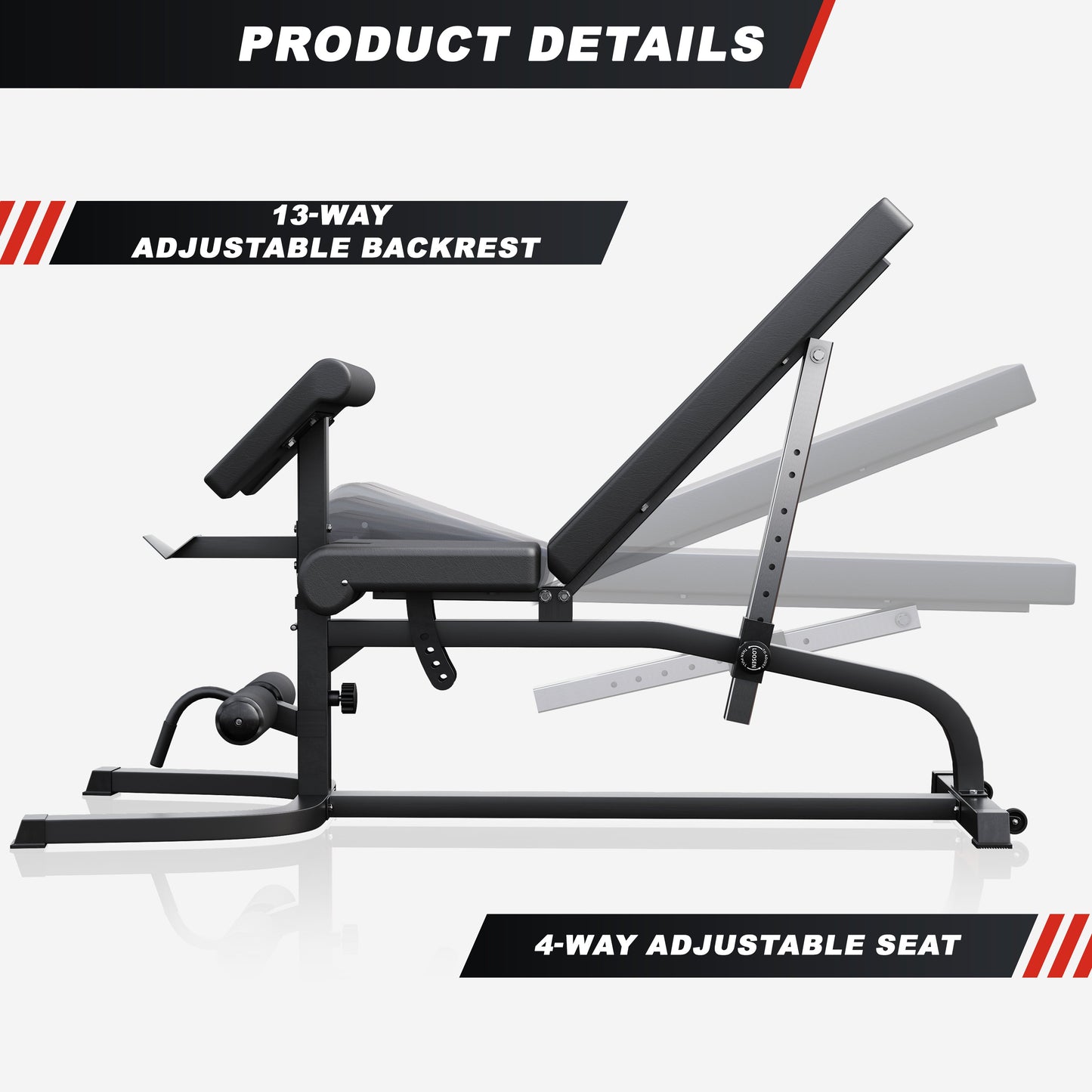 Panca Inclinata con Panca Scott e Leg Extension