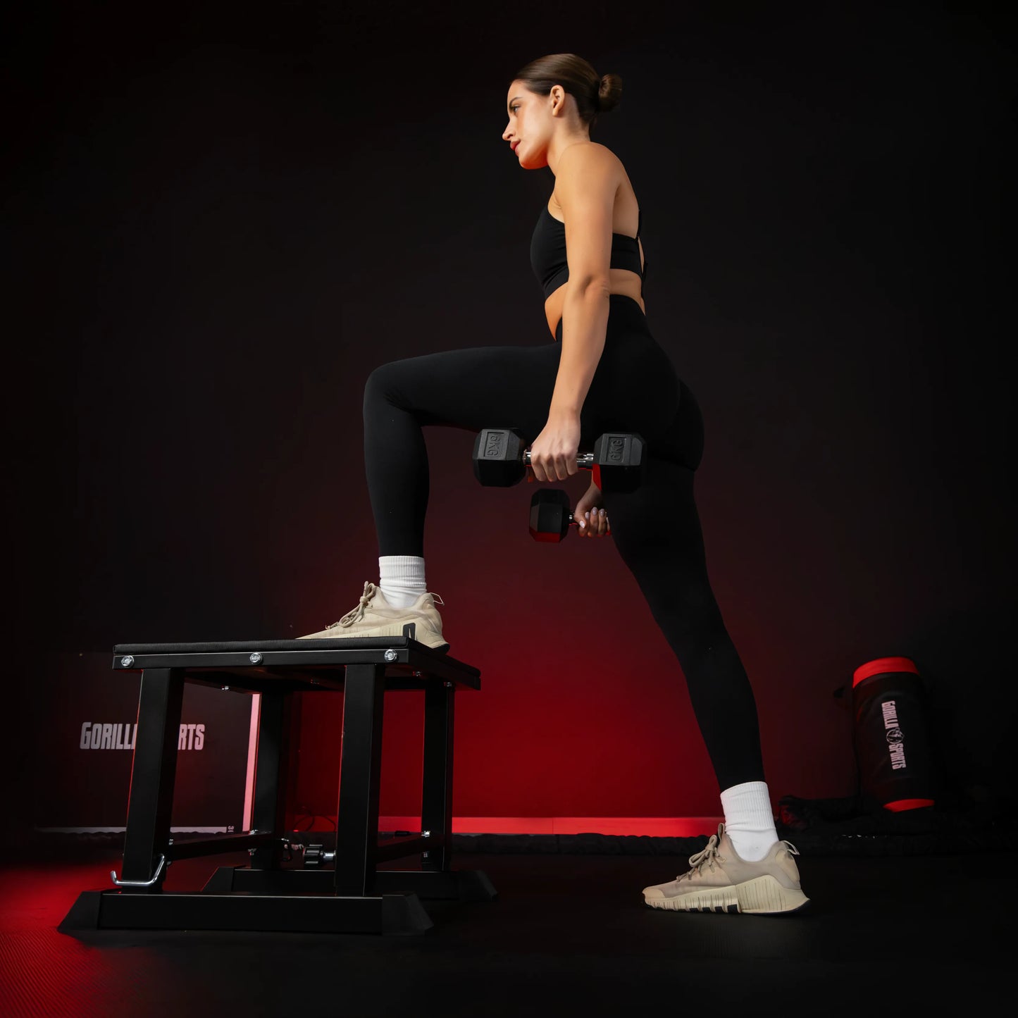 Box Jump regolabile, nero