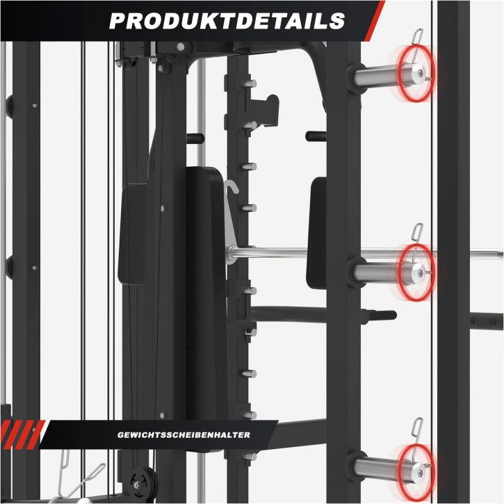 Smith Machine Multifunzione in Acciaio