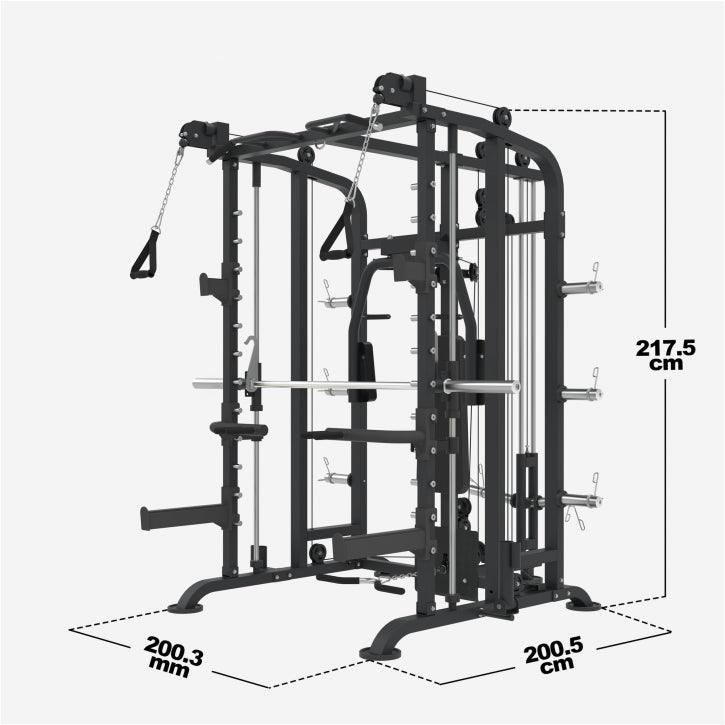 Smith Machine Multifunzione in Acciaio