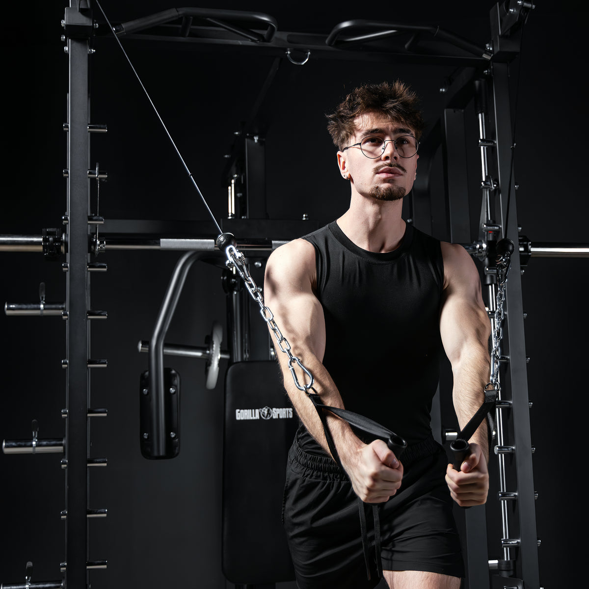 Smith Machine Multifunzione in Acciaio