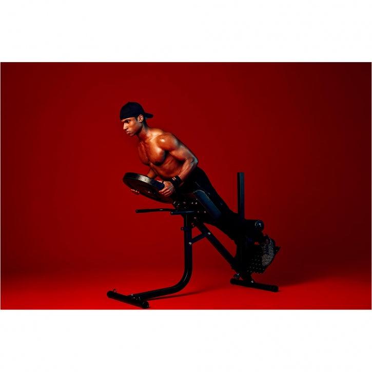 Panca Hyperextension regolabile, in nero