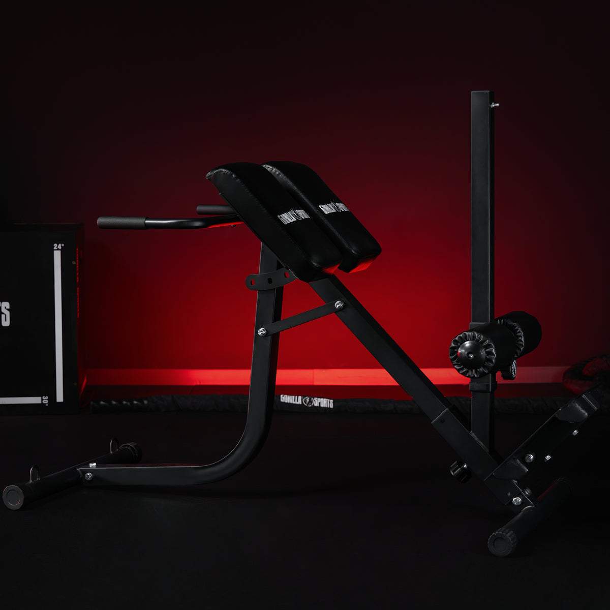 Panca Hyperextension regolabile, in nero