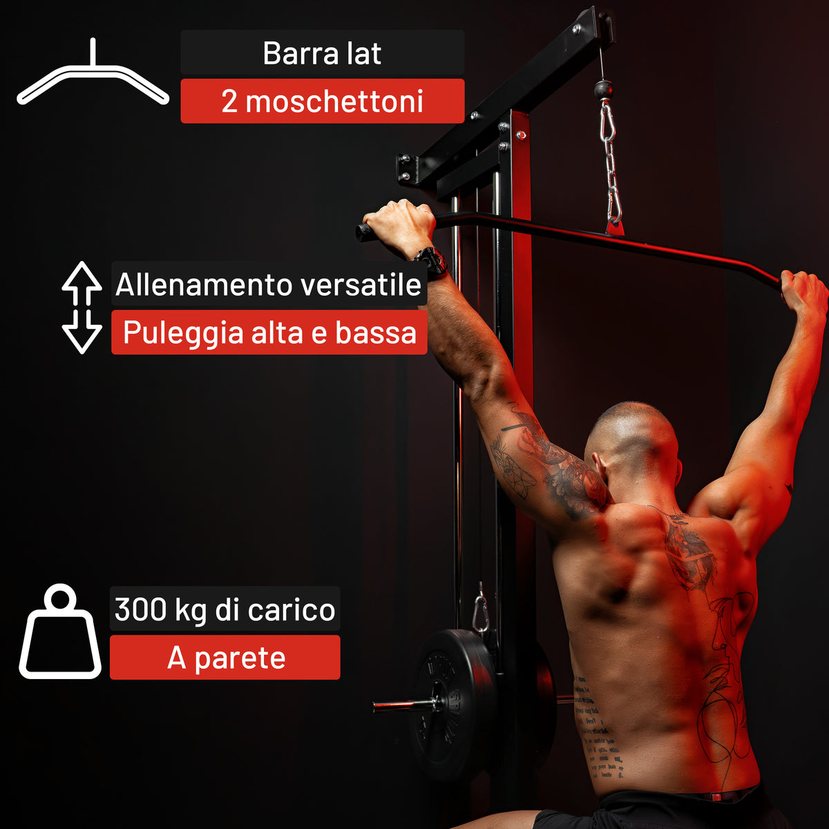 Lat Machine a Parete 300 kg