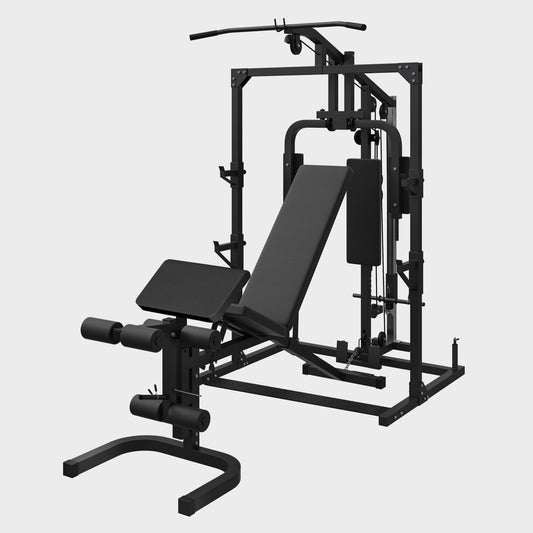 Palestra Multifunzione con Panca Regolabile e Lat Machine