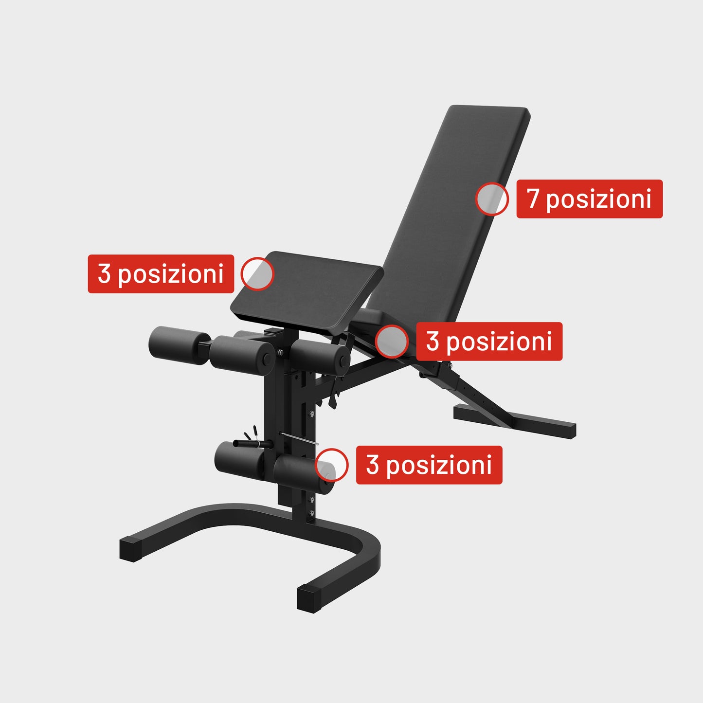 Palestra Multifunzione con Panca Regolabile e Lat Machine