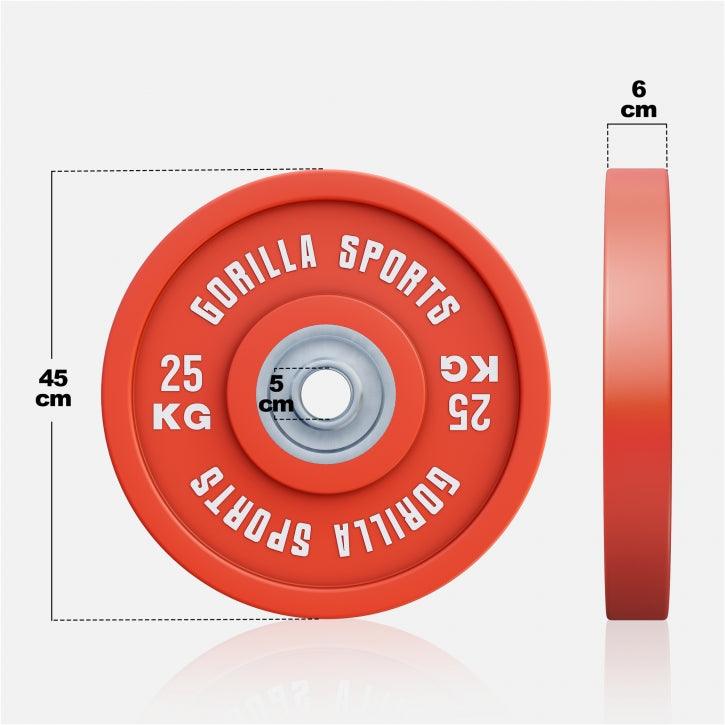 Dischi Bumper Profi 50/51 mm, 5-25 kg